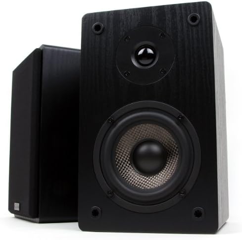 Micca MB42 Bookshelf Speakers for Home Theater Surround Sound, Stereo, and Passive Near Field Monitor, 2-Way (Black, Pair)