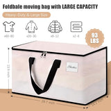 NATURELUX Heavy Duty Moving Bags - Extra Large Packing Bags and Storage Totes, Collapsible and Foldable Option for Moving and Storage, Multicolored, 93 L - 6 Pack