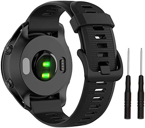 ISABAKE Band for Garmin Forerunner 935/Forerunner 945/955/965/Forerunner 745,Compatible with Fenix 5/ Fenix 5plus/ Fenix 6/ Fenix 6 Pro/Approach S60,Soft Silicone 22mm Replacement Bands