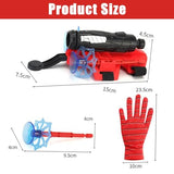 3 Packs Spider Web Shooters, Easter Gifts for Kids, Superhero Toys, Spider Web Plastic Launcher Glove with Wrist Bracers Toy for Christmas Halloween Birthday Party