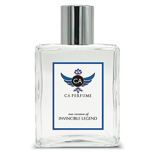 CA Perfume Impression of Paco Invincible Legend For Men Replica Fragrance Dupes Eau de Parfum Spray Bottle 3.4 Fl Oz/100ml-X1