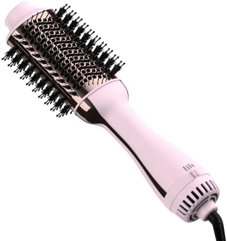 Hair Dryer Brush Blow Dryer Brush in One Upgraded 4 in 1 Hair Dryer and Styler Volumizer with Negative Ion Anti-frizz Ceramic Titanium Barrel Hot Air Brush Hair Straightener Brush