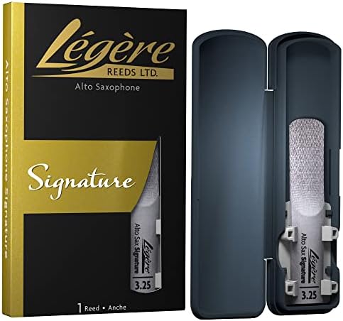 Légère Reeds - Alto Saxophone Reed, Signature, Strength 3.25 (ASG3.25) - Premium Synthetic Woodwind Reed