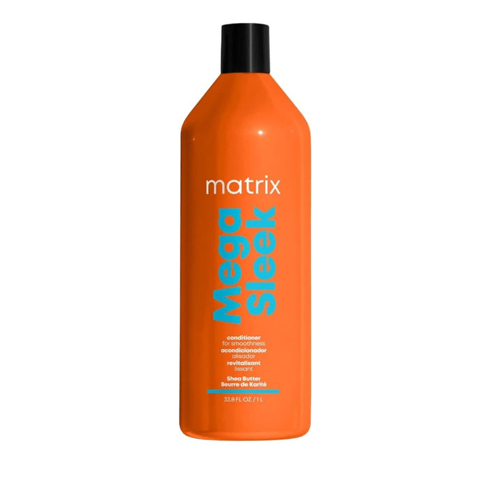 Matrix Mega Sleek Frizz-Control Conditioner with Shea Butter for Dry, Damaged Hair - 33.8 fl oz