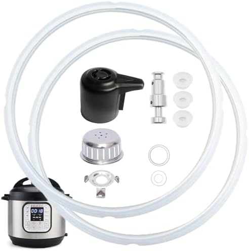 11 PCS Instant Pot Accessories for Duo 5, 6 Qt and Duo Plus 6 Qt, InstantPot Replacement Parts Include Sealing Ring, Steam Release Valve, Anti-Block Shield, Valve Sealing Ring, Float Valve and Gasket