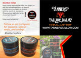 Tanner's Tallow Balm (Pure (Unscented), 4 Oz all purpose skin care balm from grassfed beef