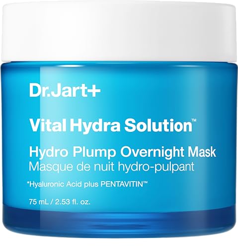 Dr.Jart+ Vital Hydra Solution Hydro Plump Overnight Face Mask with Hyaluronic Acid | Korean Skin Care, 2.53 Fl Oz