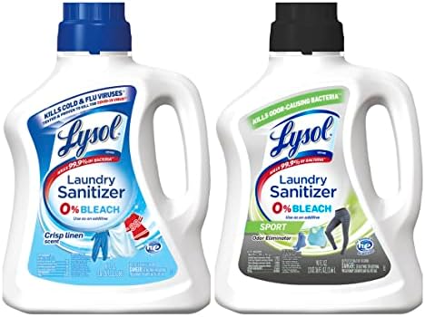 Lysol Sport Laundry Sanitizer Additive, Sanitizing Liquid for Gym Clothes and Activewear, Eliminates Odor Causing Bacteria, 90oz