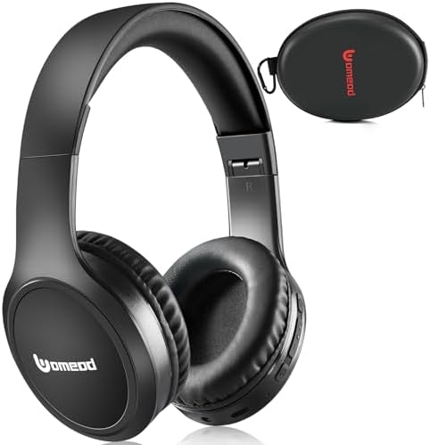 Bluetooth Headphones Over Ear, 70H Playtime and 3 EQ Music Modes Wireless Headphones with Microphone, HiFi Stereo Foldable Lightweight Headset, Deep Bass for Home Office Cellphone PC
