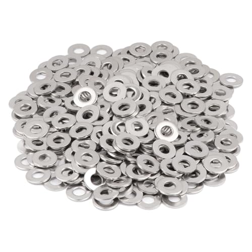 12# Flat Washers 304 Stainless Steel Washers SAE Metal Washers, Pack of 200