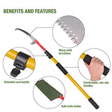 Scalebelly 5.6-14 Foot Telescoping Pole Saws for Tree Trimming, Extendable Tree Trimmer Pruning Saw for Branches, Manual Branch Cutter Tree Pruner