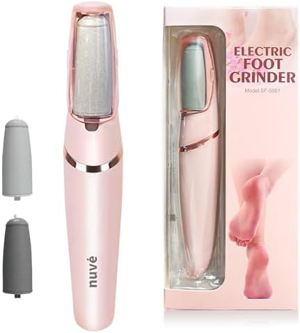 Nuve Smooth Pedicure Wand, Electric Callus Remover for Feet, Portable Smooth Pedicure Stick, Callus Removal Tool, Waterproof, for Treating Dry Cracked Heels, Calluses and Dead Skin.