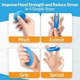 FlintRehab Premium Quality Therapy Putty (4 Pack, 3-oz Each) for Hand Exercise Rehab. Fidgeting, and Stress Relief…