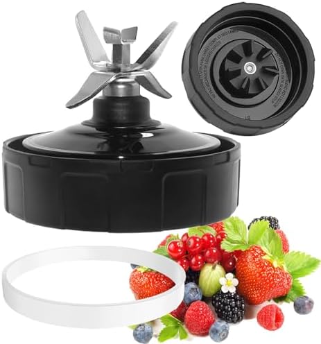 Ninja Blender Replacement Parts, 7 Fins Ninja Blender Blade for Ninja BN401 BN751 BN801 BL480 BL640 NN100-30 BL2012 32oz 24oz 18oz Cup Nutri Blender Parts 7-Fins Extractor Blade Assembly