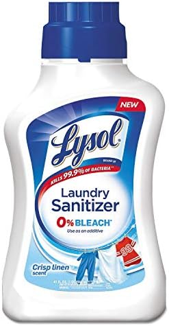 Lysol 95871 Laundry Sanitizer, Liquid, Crisp Linen, 41 Oz, 6/Carton