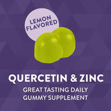 Nature's Way Quercetin Gummies with Zinc, Immune Defense Support*, Powerful Antioxidant*, Lemon Flavored, 60 Gummies
