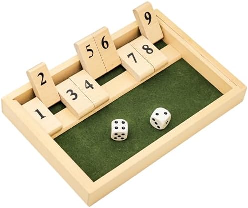 Alzheimers Products for Elderly, 9 Numbers Memory Games for Dementia Patients Seniors, Wooden Shut The Box Dementia Products for Elderly, Fidget Sensory Busy Board Gadgets Gifts Activities