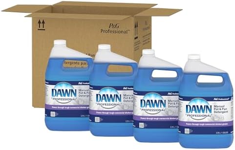 Dawn Professional Manual Pot and Pan Liquid Dish Soap, Original Scent, 128 oz., 1 Gal., 4/Carton (57445)