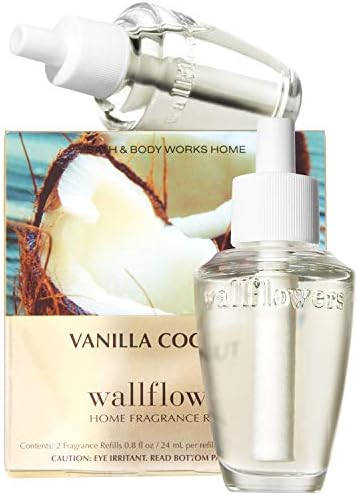 Bath and Body Works New Look! Vanilla Coconut Wallflowers 2-Pack Refills