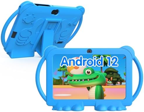 Kids Tablet 7 inch Toddler Tablet Android Tablet for Kids 4GB RAM 32GB ROM Tablets IPS Touch Screen, Iwawa & Parent Control Kid Tablet WiFi Dual Camera, Shockproof Case.