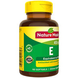 Nature Made Vitamin E 450 mg (1000 IU) dl-Alpha Softgels, 60 Count for Antioxidant Support (Packaging May Vary)