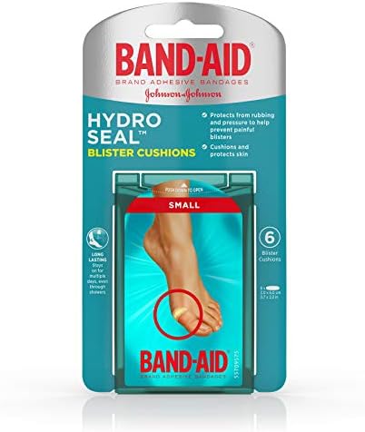 Band-Aid Brand Hydro Seal Bandages Blister Cushion, Waterproof Blister Pad, Small 6 Count