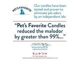 Pet's Favorite - Tested & Proven - Odor Eliminating Candle, Pet-Friendly Scented Candle, in 7 Great Fragrances – 70-Hour Burn Time, Cotton Wick (French Vanilla, Pack of 1)