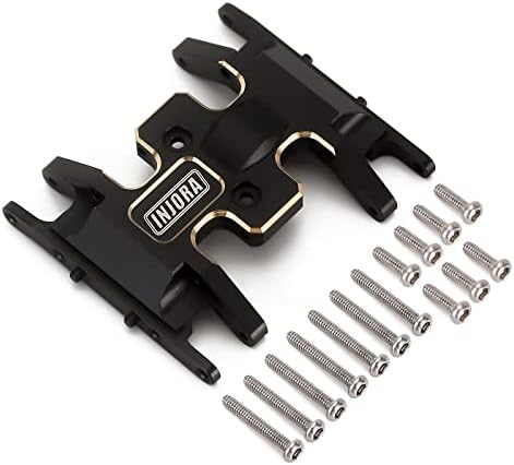 INJORA Brass Skid Plate-Heavy Counterweight Chassis Accessories for 1/24 RC Crawler Car Axial SCX24 Gladiator Bronco C10 JLU Deadbolt Upgrades Parts, 15g