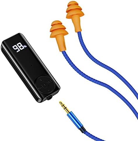 Bluetooth Ear Plugs Headphones for Work, Wireless Earbuds with 60H Battery Bluetooth Adaptor, Noise Cancelling Earplugs, Bluetooth Earphones with Mic & Control, for Motorcycle Riding Construction Work