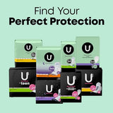 U by Kotex Clean & Secure Ultra Thin Pads, Heavy Absorbency, 240 Count (6 Packs of 40) (Packaging May Vary)