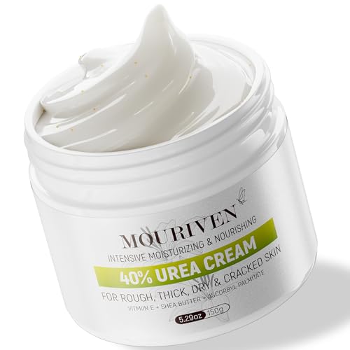 Urea Cream 40 Percent for Feet 5.29oz - Maximum Foot & Hand Cream, for Dry, Cracked Heels, Feet, Knees, Elbows, and Hands,Callus Remover, Strength Urea Lotion for Softening and Moisturizing