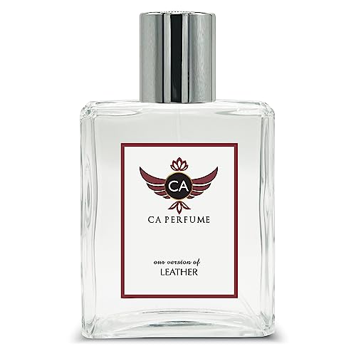 CA Perfume Impression of Leather For Women & Men Replica Fragrance Dupes Eau de Parfum Spray Bottle 3.4 Fl Oz/100ml-X1