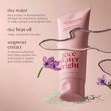 The Face Shop Rice Water Bright Foaming Facial Cleanser - Brightening - Hydrating - Ceramide - Moisturizing - Gentle Vegan Face Cleanser Face Wash - Korean Skin Care - 300ml