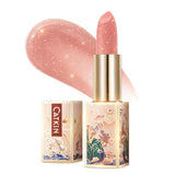 CATKIN Lip Balm Color Tinted Glitter Lipstick Ultra Hydrating Lip Moistrurizer Chapstick with Vitamin E Nourishing For Cracked & Dry Lips 0.12 oz C09 Aurora - Light Pink