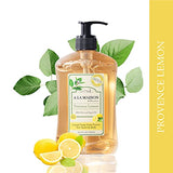 A LA MAISON Liquid Soap, Provence Lemon - Uses: Hand and Body, Triple Milled, Essential Oils, Biodegradable, Plant Based, Vegan, Cruelty-Free, Alcohol & Paraben Free (16.9 oz, 3 Pack)