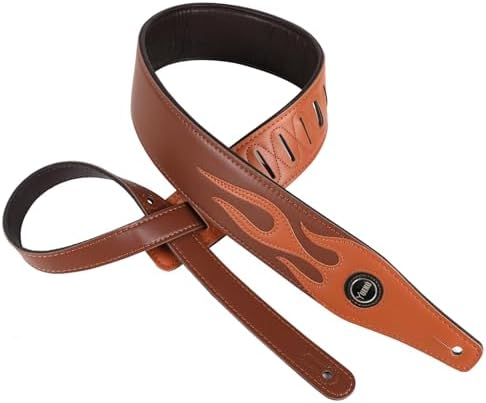 Cool Lightning Pattern/Flame Guitar Strap Strap for Electric Guitar/Bass