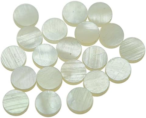 KAISH 20pcs 6x2mm Guitar Natural Mother of Pearl Inlay Fingerboard Fret Dots