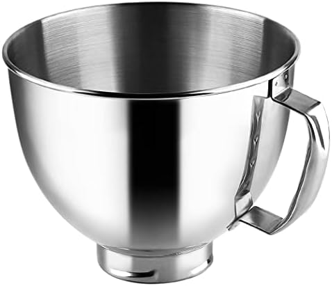 Anbige Replacement Parts Stainless Steel 4.5 Quart Mixing Bowl with Handle,Compatible with KitchenAid Artisan&Classic Series 4.5-5 QT Tilt-Head Mixer