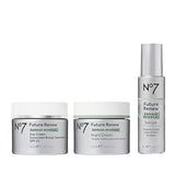 No7 Future Renew Damage Reversal Skincare System Kit - Face Serum (10ml), SPF 25 Day Cream (50ml) & Night Cream (50ml) - Reverse Visible Signs of Skin Damage - 3-Piece Set