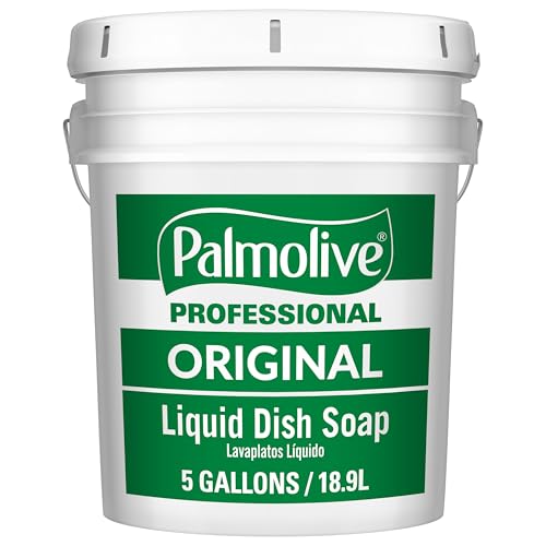 PALMOLIVE Professional Dishwashing Liquid, Dish Soap, Dish Liquid Soap, Phosphate Free, pH Balanced, Dishwasher Cleaner, 5 Gallon Bucket (Part Number: 204917), 10035110049172