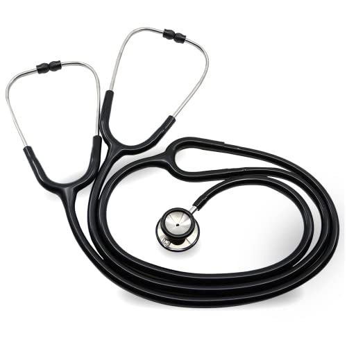 Ever Ready First Aid Deluxe Dual-Head Teaching Stethoscope for Medical Training, Nursing Students and Teachers – Black