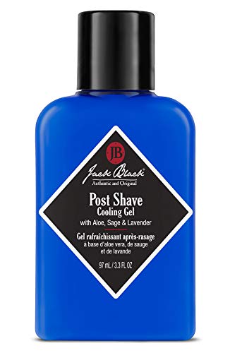 Jack Black Post Shave Cooling Gel - Clear After Shave Gel for Men, Men’s Aftershave Gel, Natural Ingredient Razor Burn & Skincare