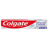 Colgate Baking Soda and Peroxide Toothpaste, Whitening Baking Soda Toothpaste, Brisk Mint Flavor, Whitens Teeth, Fights Cavities and Removes Surface Stains for Whiter Teeth, 2.5 Oz Tube, 6 Pack