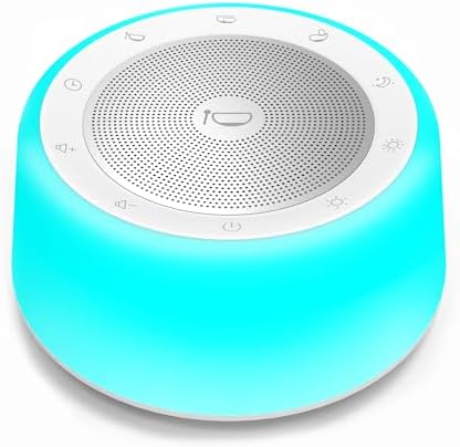 Kipcush Tibetan Singing Bowls Sound Machine - 11 Different Sized Sound Bowls with Night Light for Yoga, Meditation, Mindfulness, Healing, Chakra Healing and Stress Relief, Timer, Plug in