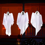 JOYIN 3 Pack Halloween Party Decoration 27.5" Hanging Ghosts, Cute Flying Ghost for Front Yard Patio Lawn Garden Party Décor and Holiday Decorations