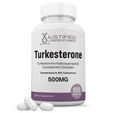 Justified Laboratories Turkesterone 500mg 10% Standardized Naturally Increase Stamina Endurance Strength 60 Capsules