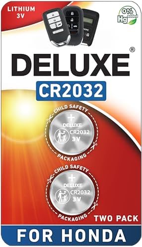 Key Fob Replacement Batteries for Honda (CRV Civic Accord Pilot Odyssey HRV Fit Passport Ridgeline Crosstour Insight Clarity CRZ) Smart Remote (Pack of 2) (Check Fitment Guide)