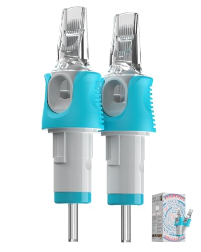 HAWINK 7RM Tattoo Needles Cartridge #10 Bugpin 7 Curved/Round Magnum 40PCS Tattoo Cartridges Needle M-Taper -1007RM-M