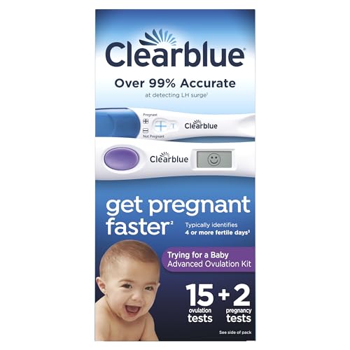 Clearblue Advanced Ovulation Test Combination Pack, Predictor Kit, 17ct