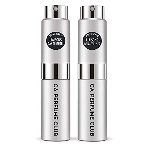 CA Perfume Impression of Liaisons Dangereuses For Women & Men Replica Version Fragrance Dupes Concentrated Long Lasting Eau de Parfum Spray Refillable Atomizer Bottle 0.27 Fl Oz-X2